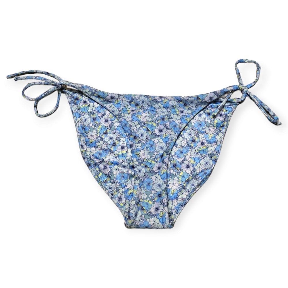 NWT Peixoto Tonie in Blue Floral Print String Bikini Bottom